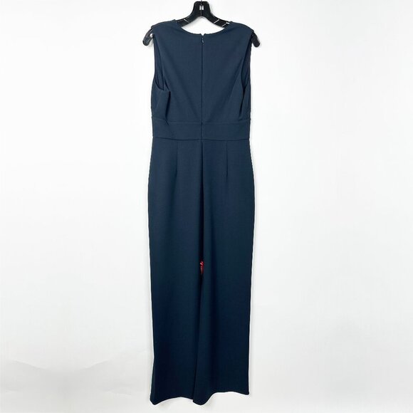 NWT SACHIN + BABI Loretta Gown in Navy Blue V-Neck Column - Picture 5 of 9